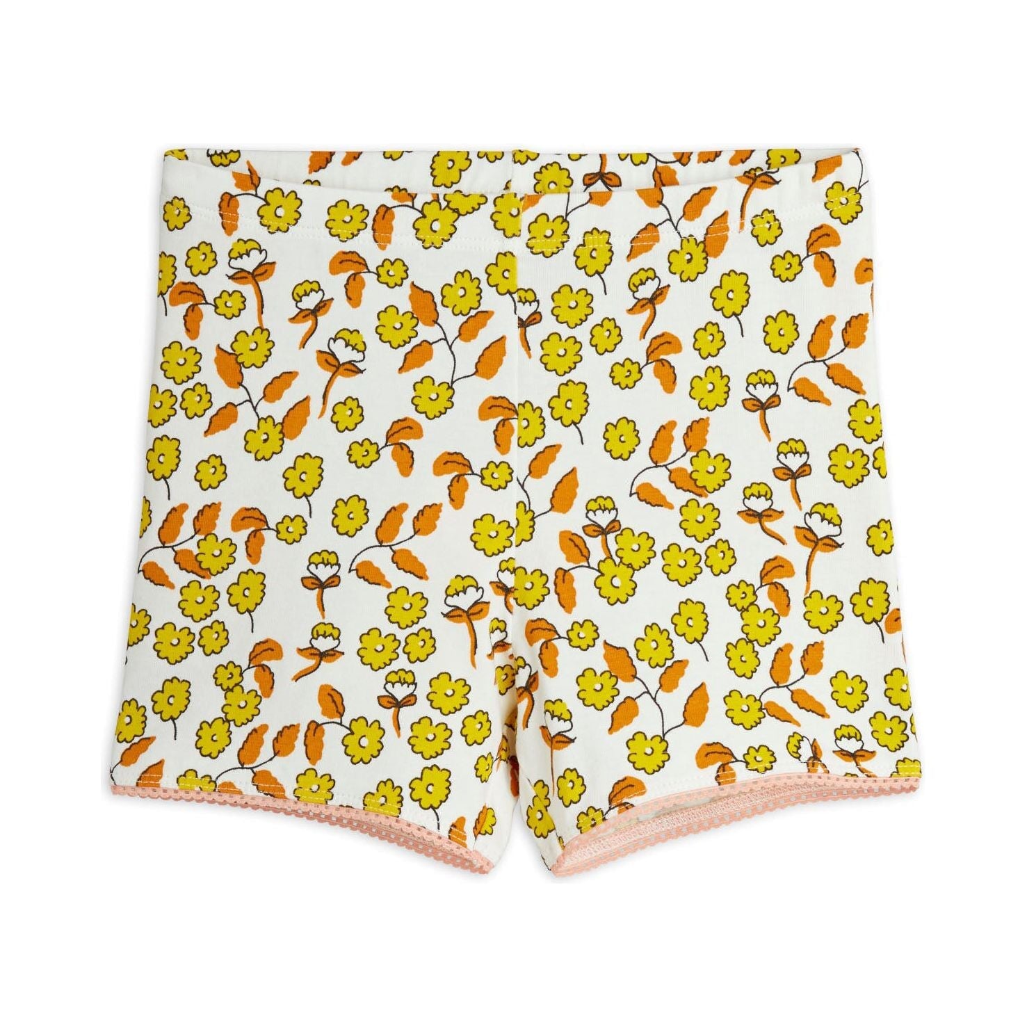 Flowers Aop Lace Edge Shorts
