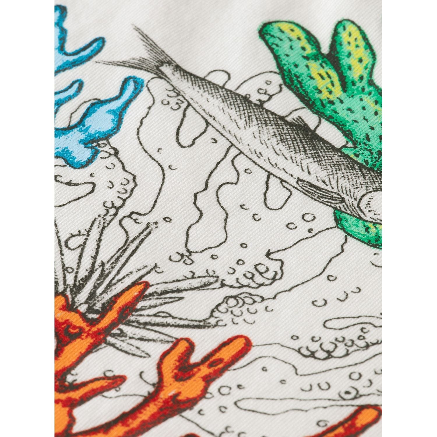 Relaxed-Fit Artwork T-Shirt - Coral