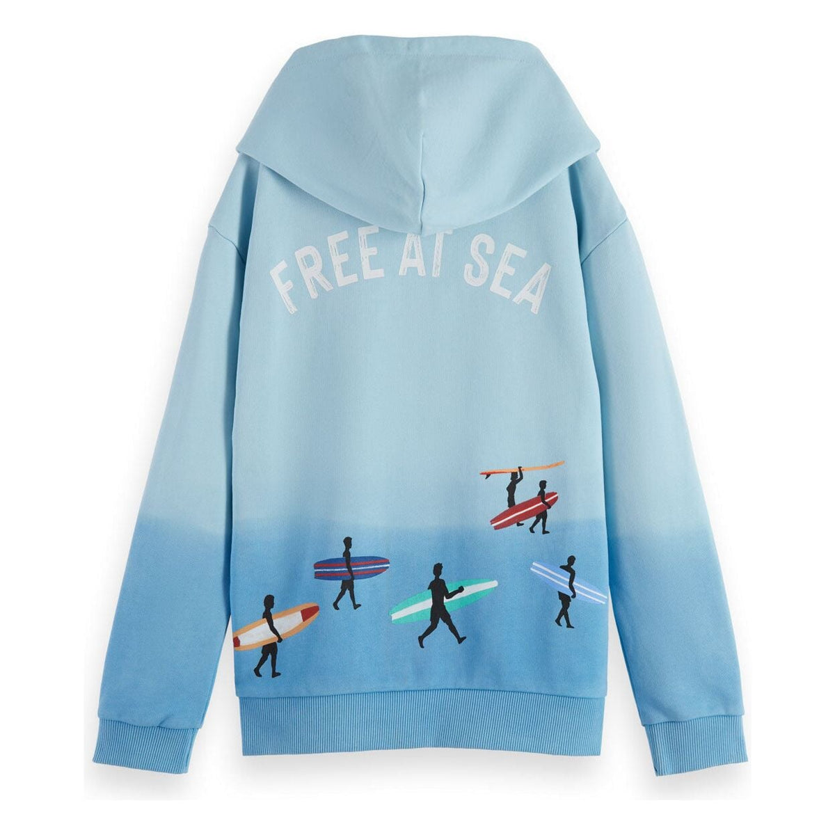 Dip-Dyed Zip-Through Hoodie