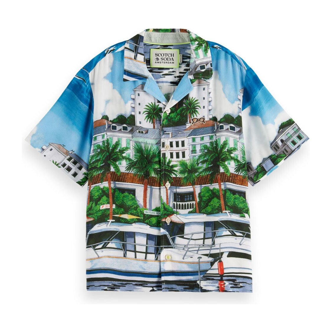 Artwork Short Sleeved Shirt - Placed Scenery