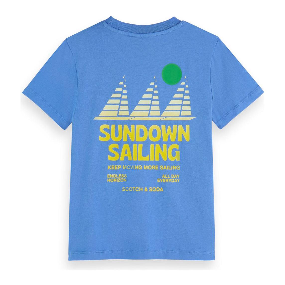 Relaxed-Fit Artwork T-Shirt - Tile Blue