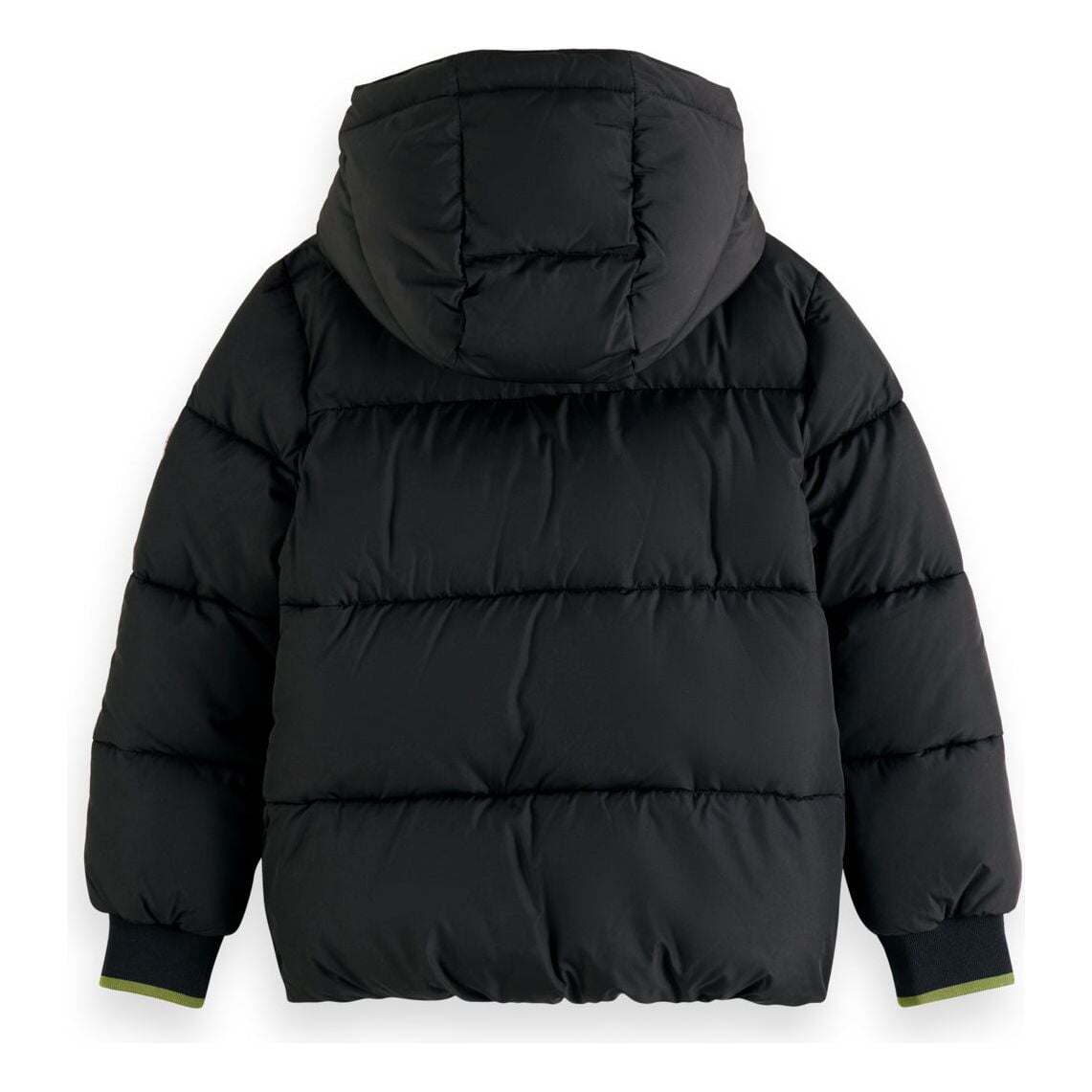 Hooded Puffer Jacket - Black