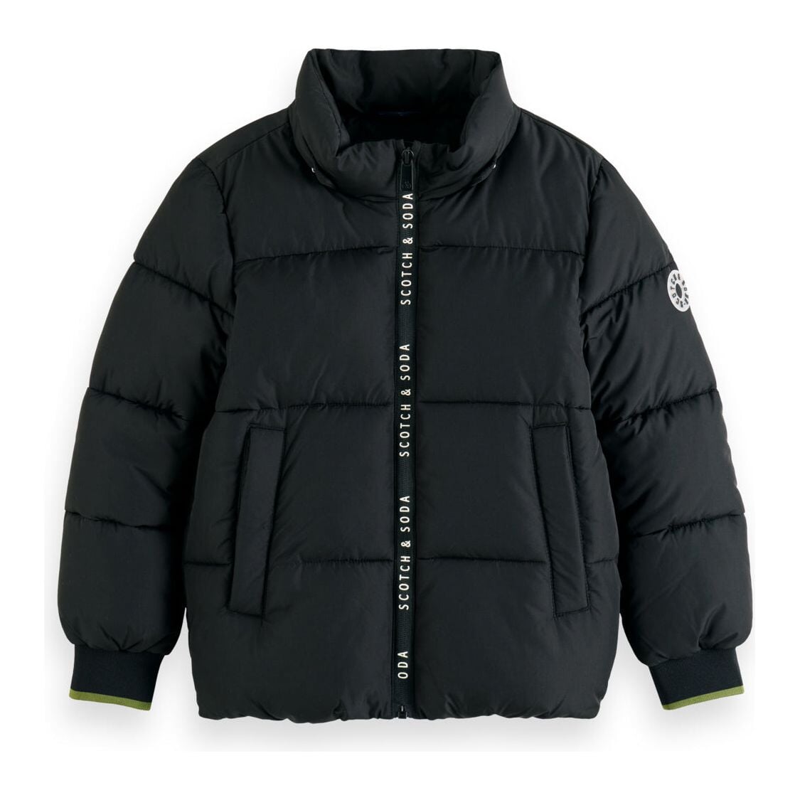 Hooded Puffer Jacket - Black