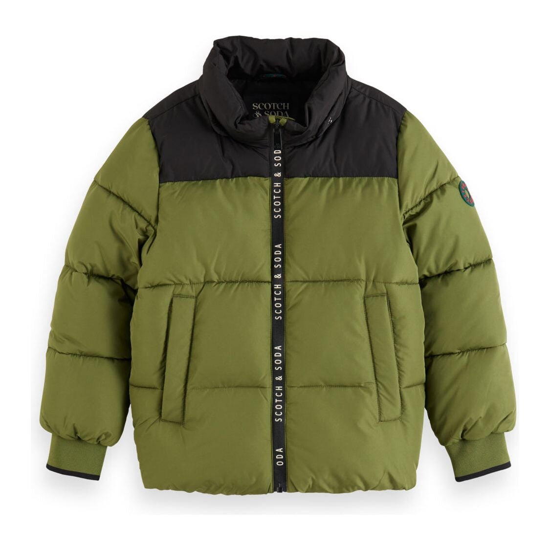 Hooded Puffer Jacket - Military
