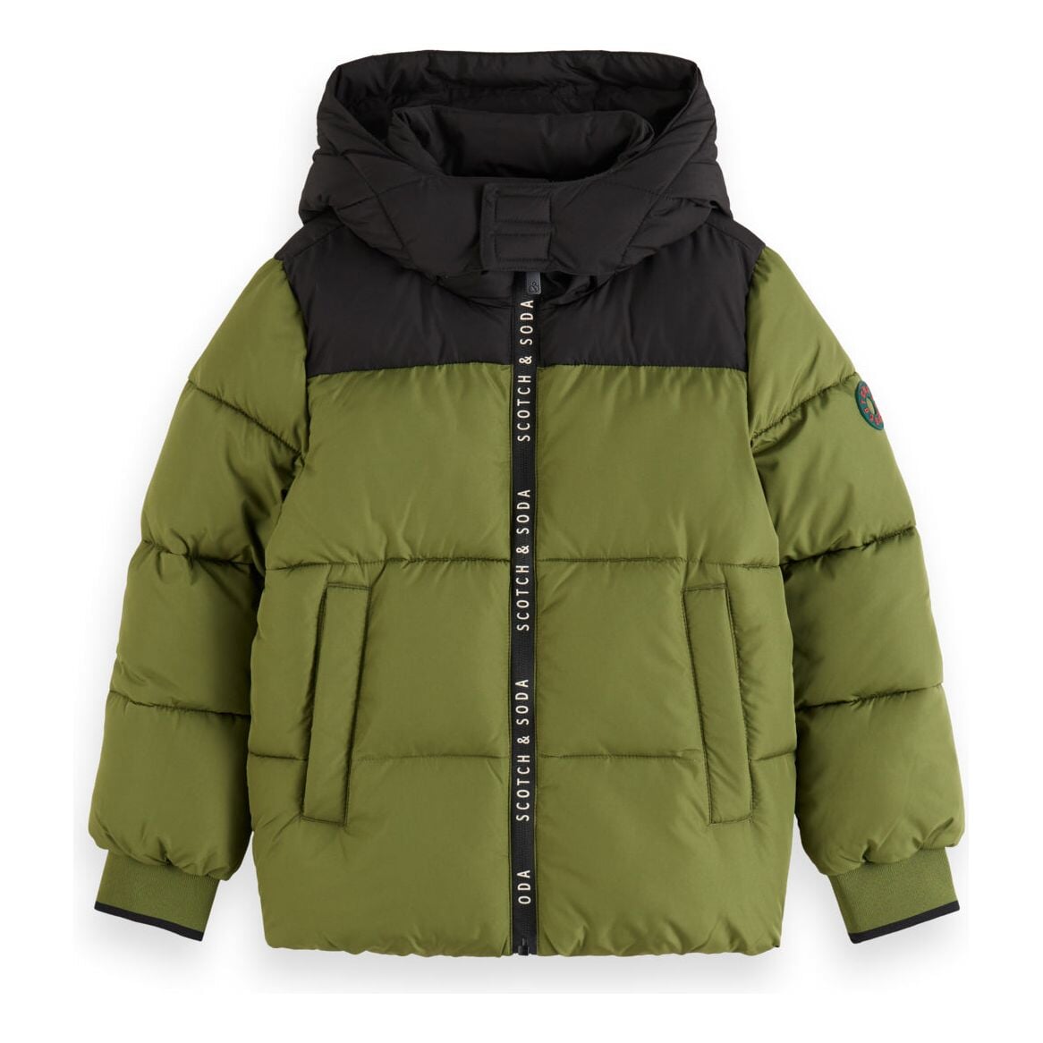 Hooded Puffer Jacket - Military