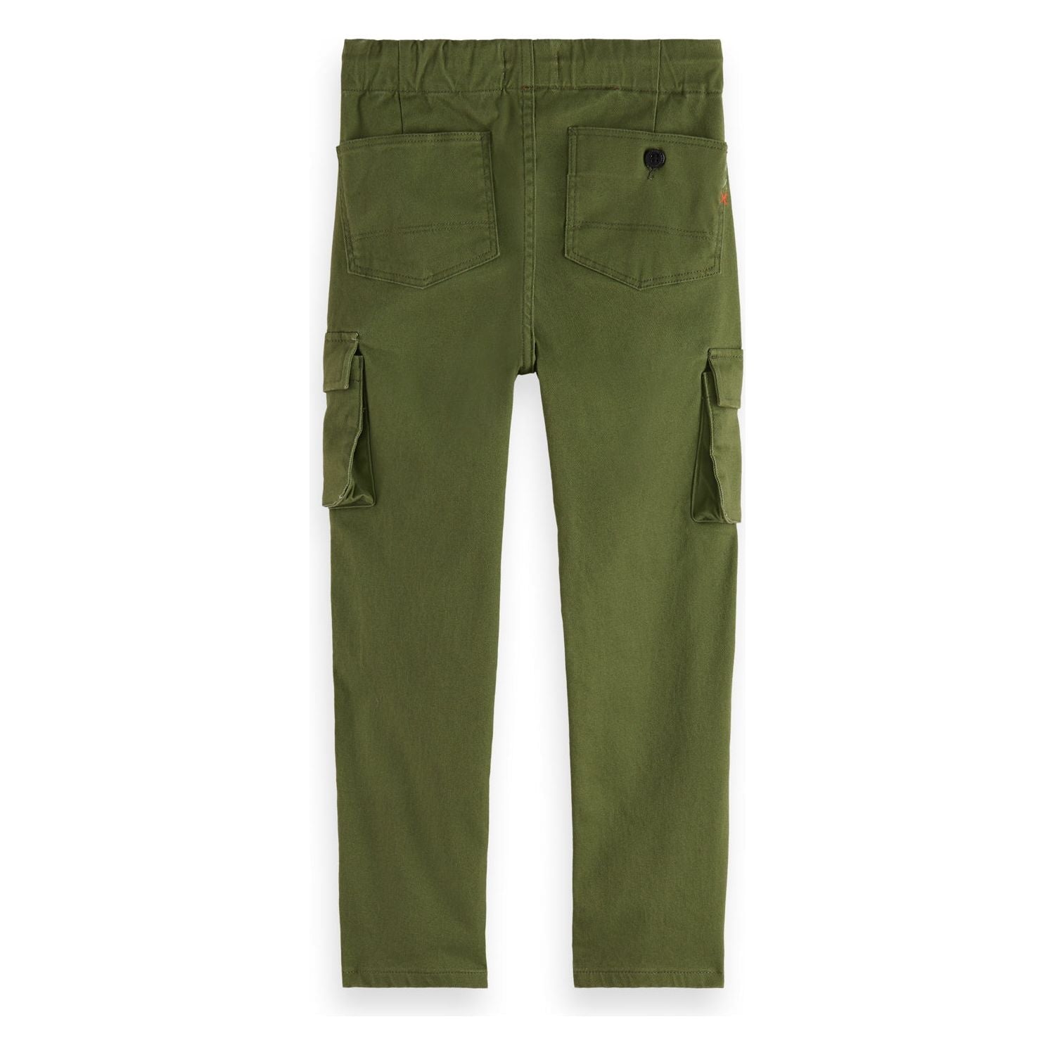 Loose Tapered Fit Cargo Pants - Military