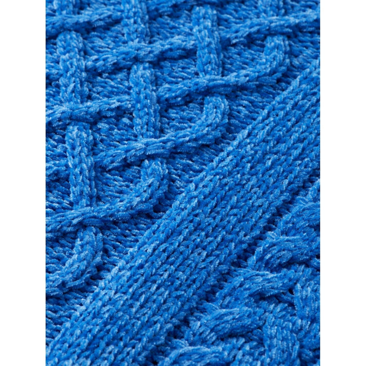 Chenille Knit Pullover - Bookclub Blue