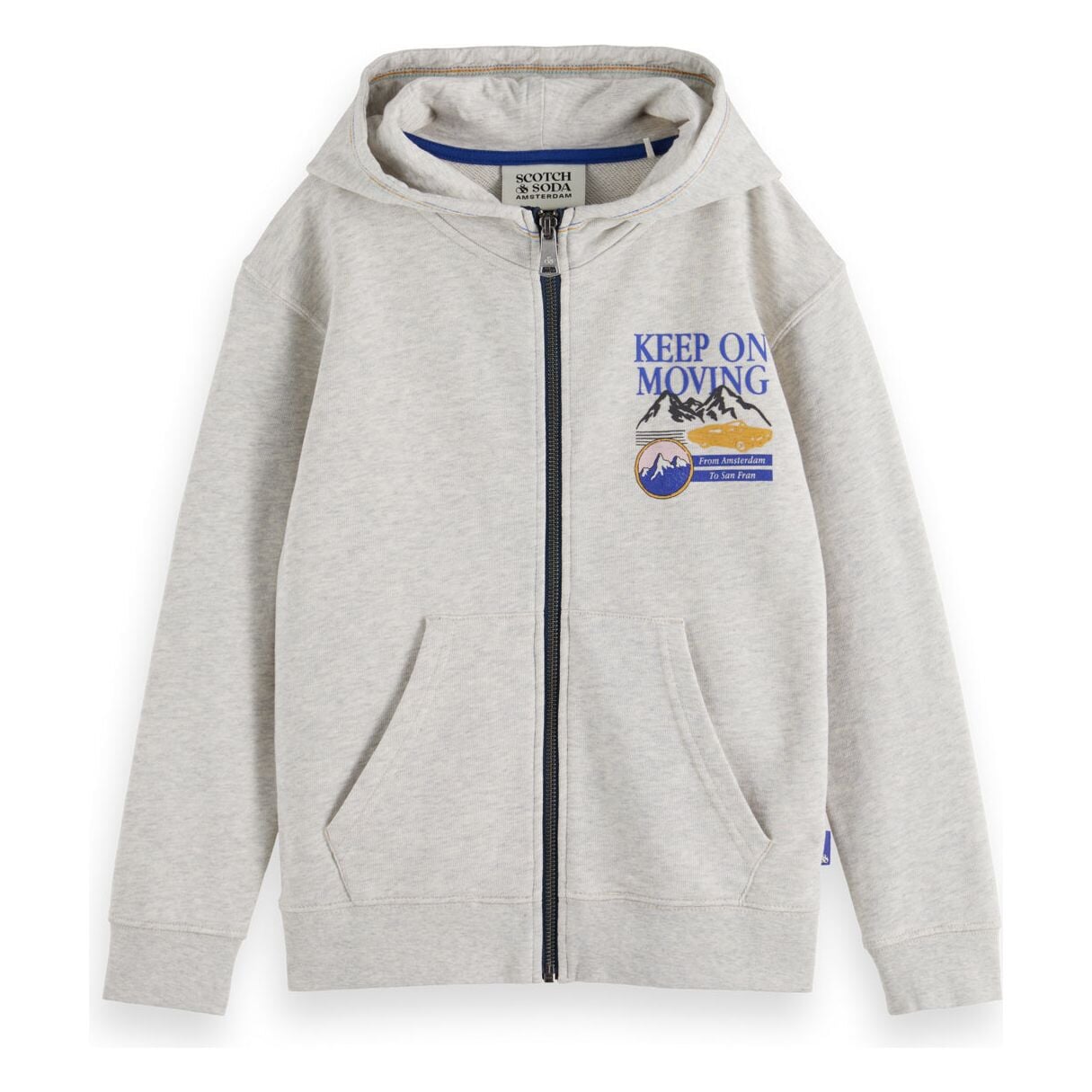 Relaxed Fit Zip-Through Hoodie