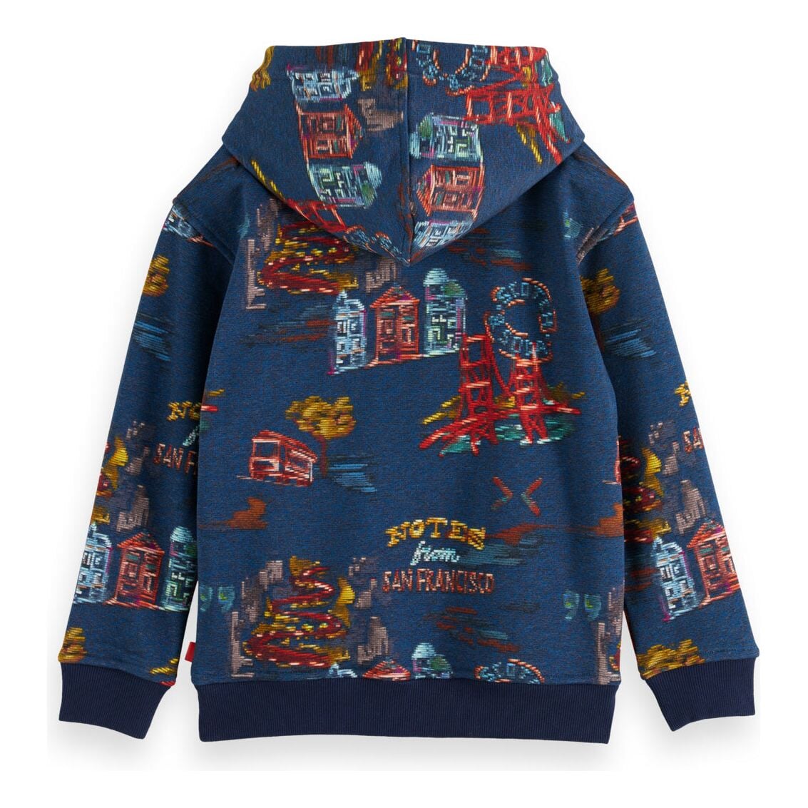 Relaxed Fit Printed Hoodie - Travel Notes