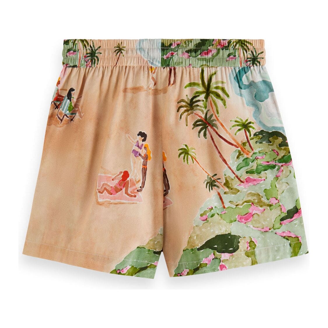 Printed Artwork Shorts - Beach Life