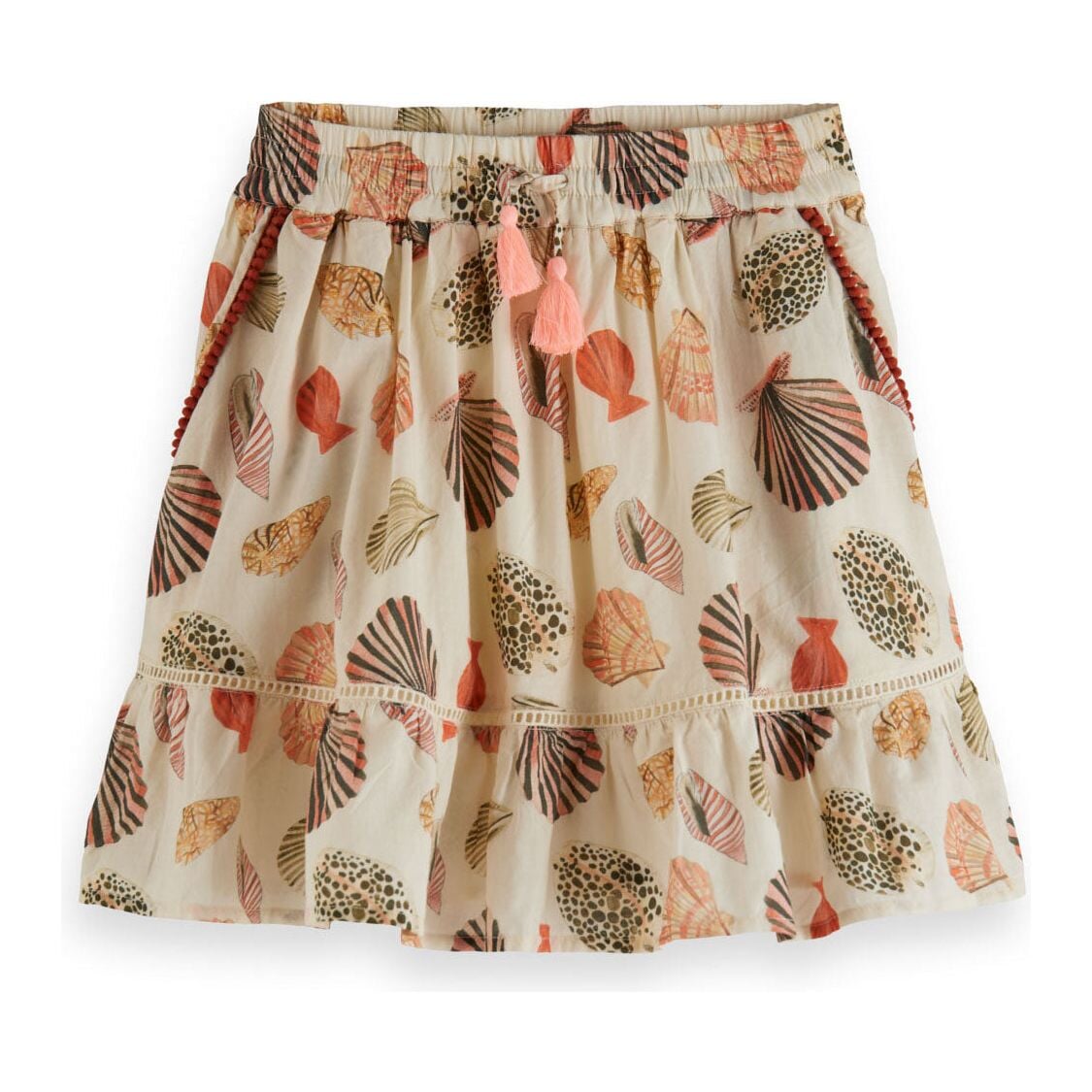 Printed Mini Skirt - Shells