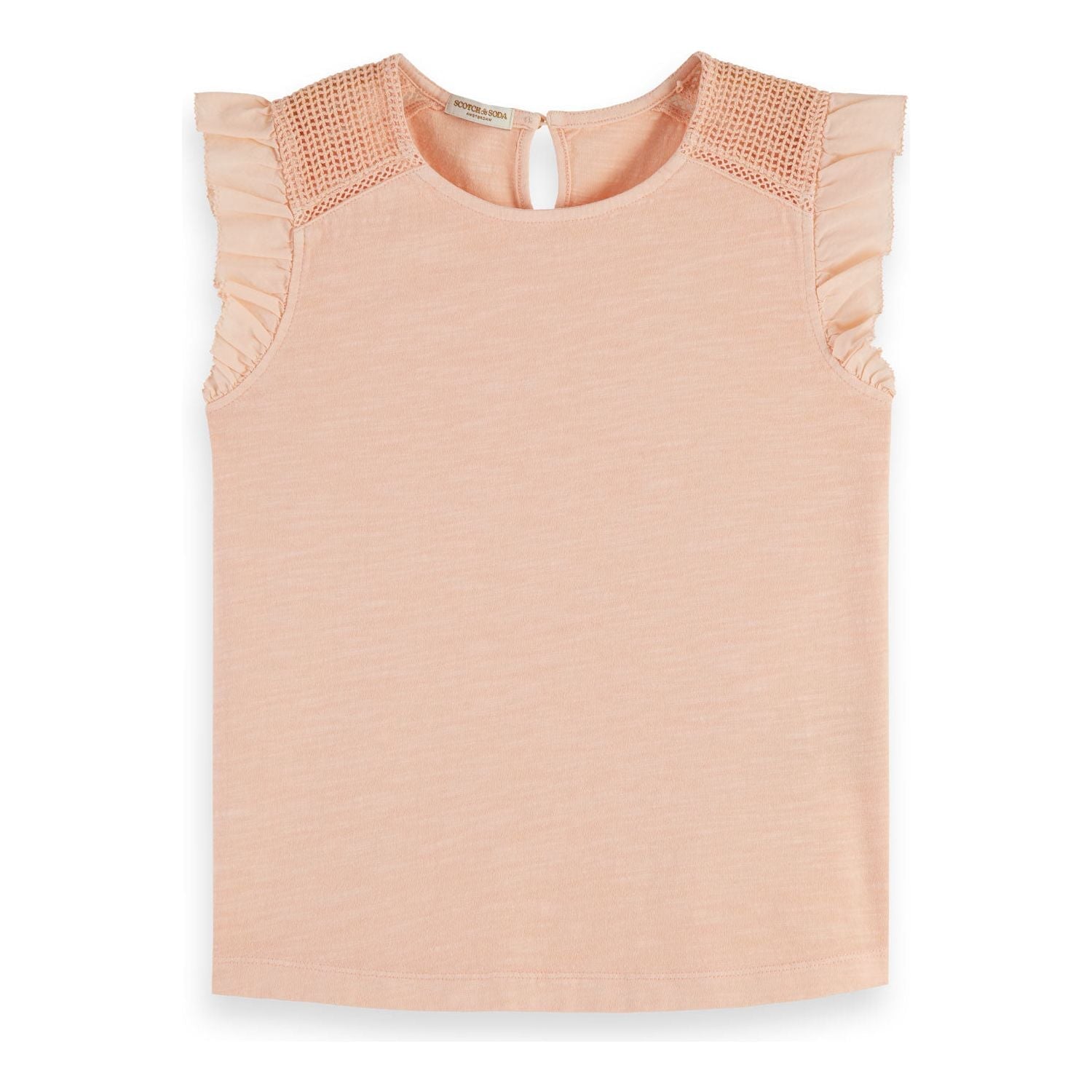 Woven Detail Regular-Fit T-Shirt - Shell