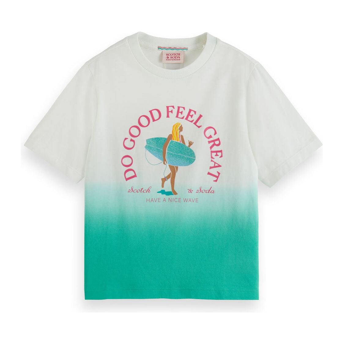 Dip-Dyed Artwork T-Shirt - Sunshine Yellow