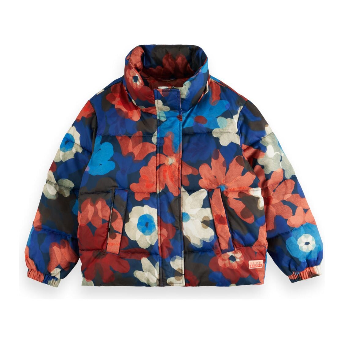 Short Puffer Jacket - Floral Field