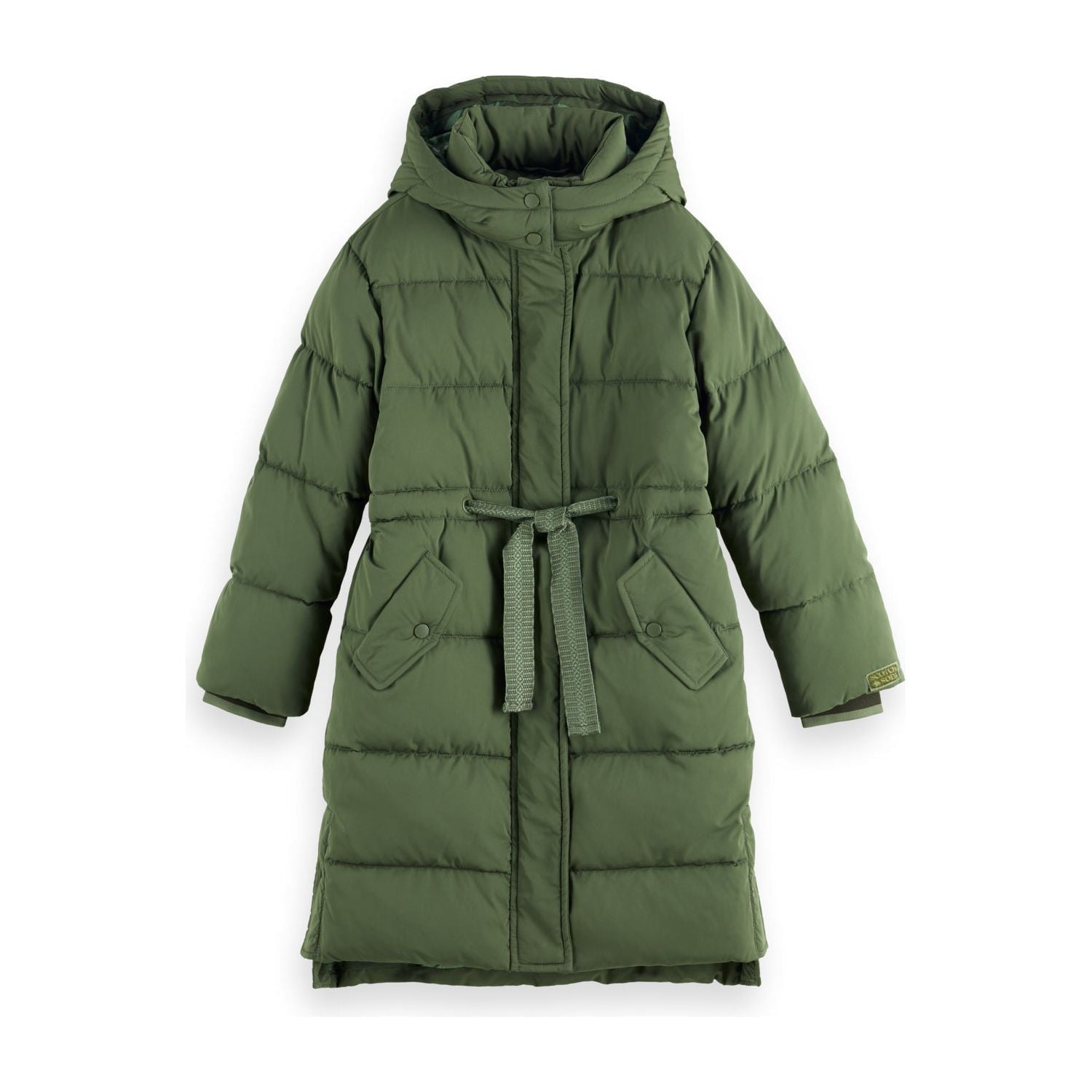 Long Puffer Jacket - Pine Green