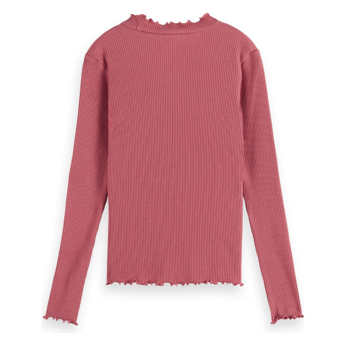 Long Sleeved Ribbed Top - Reunion Rose