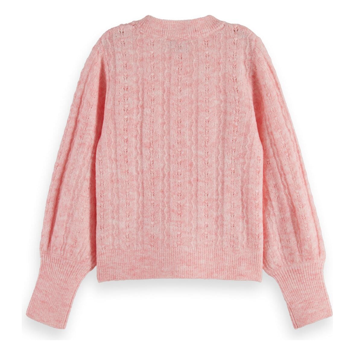 Space-Dyed Lightweight Ajour Knit