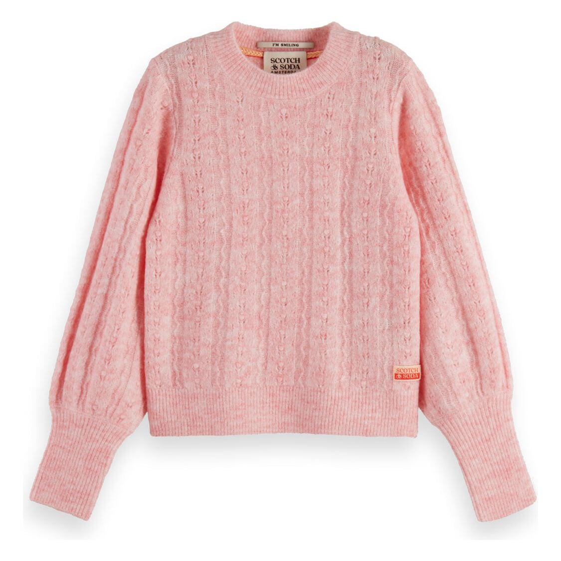 Space-Dyed Lightweight Ajour Knit