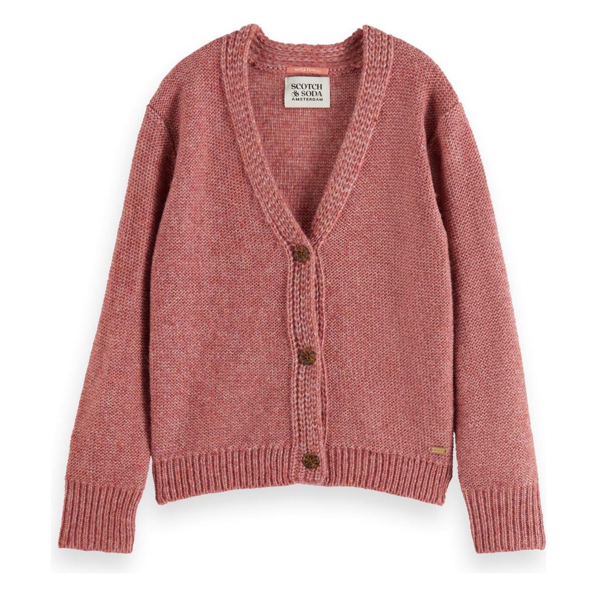 Lurex Cardigan - Reunion Rose