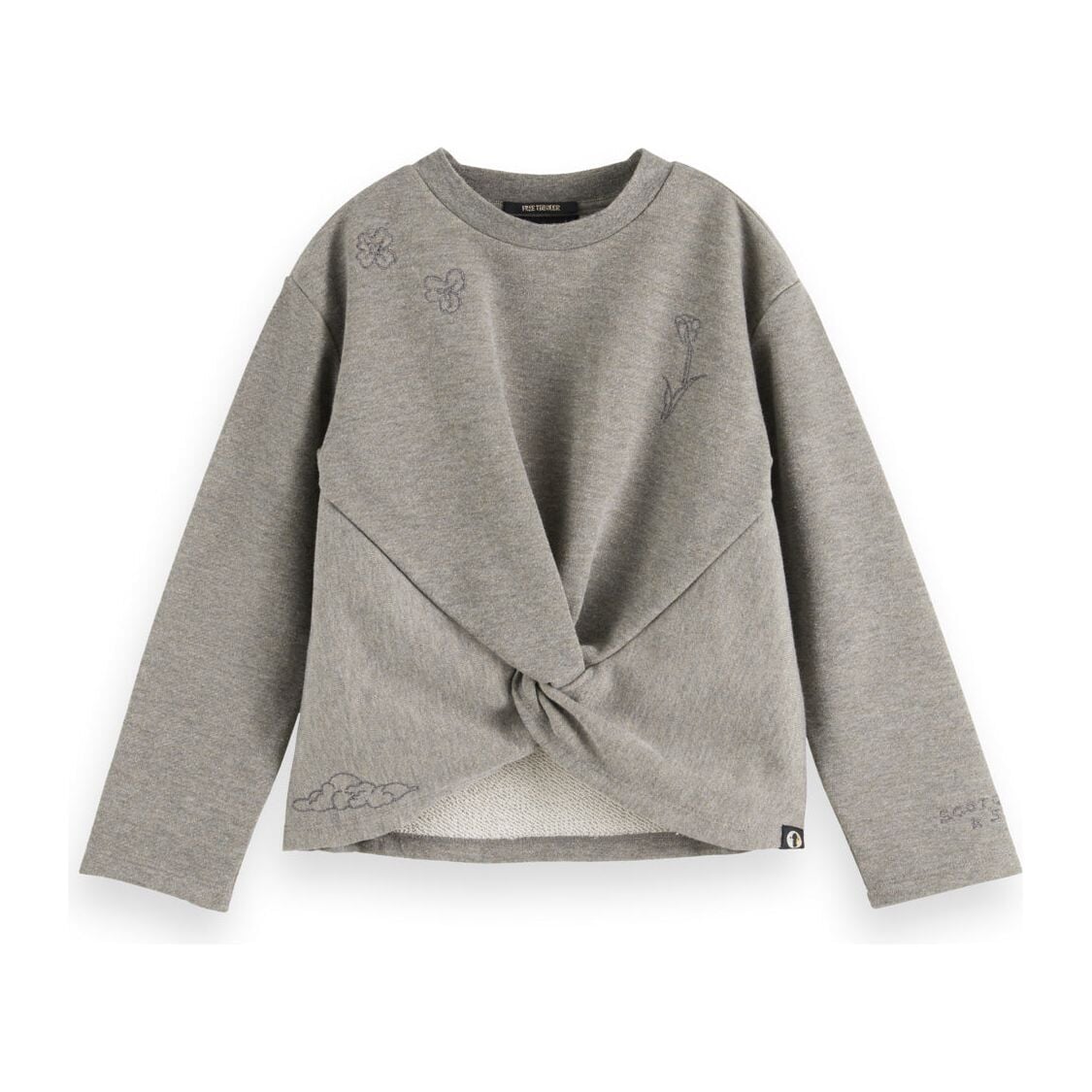 Glitter Knot Detail Sweatshirt