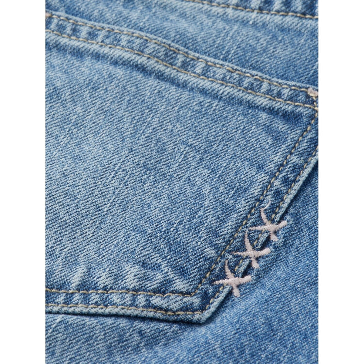 Denim Patch Pocket Skirt