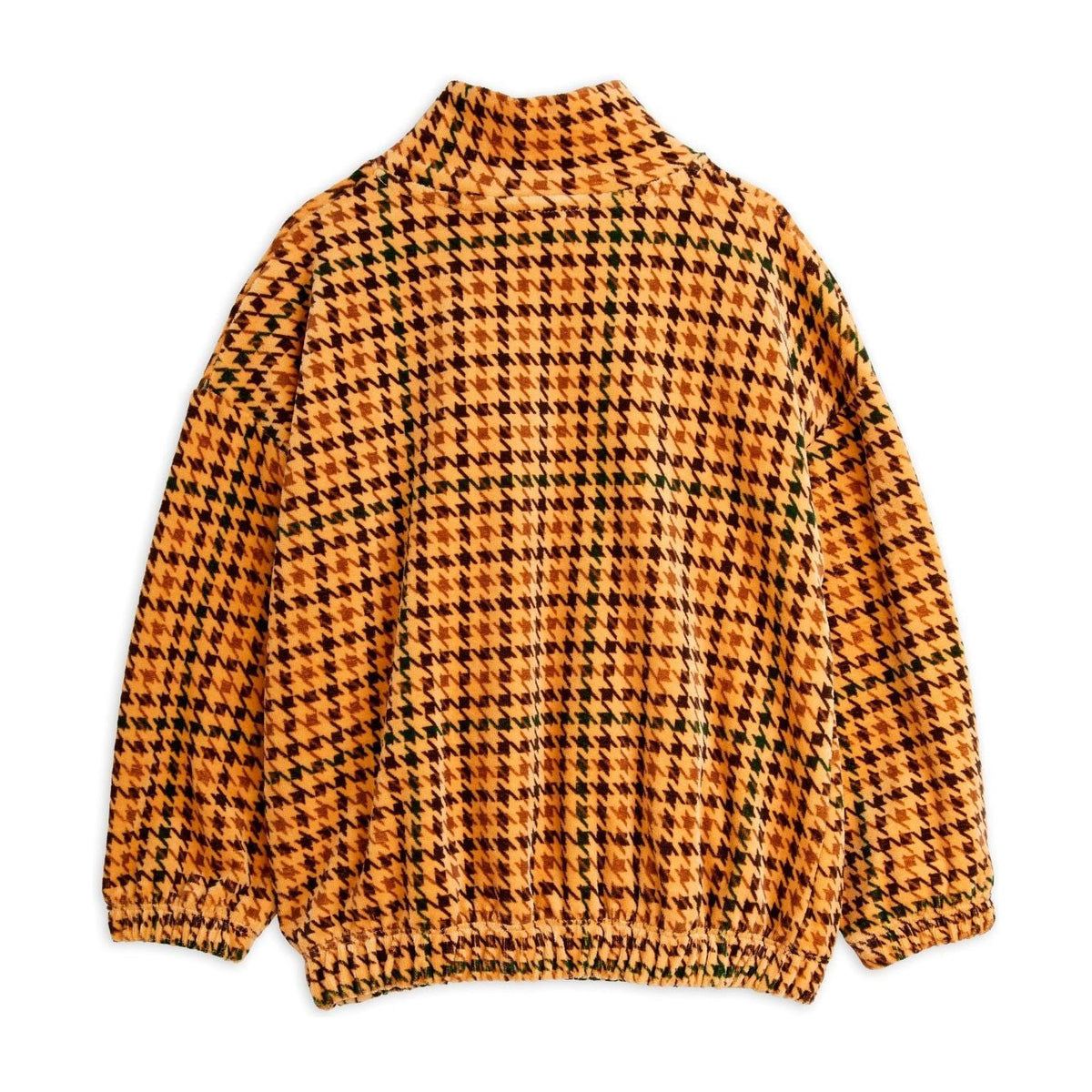 Dog Houndstooth Aop Velour Halfzip Sweatshirt