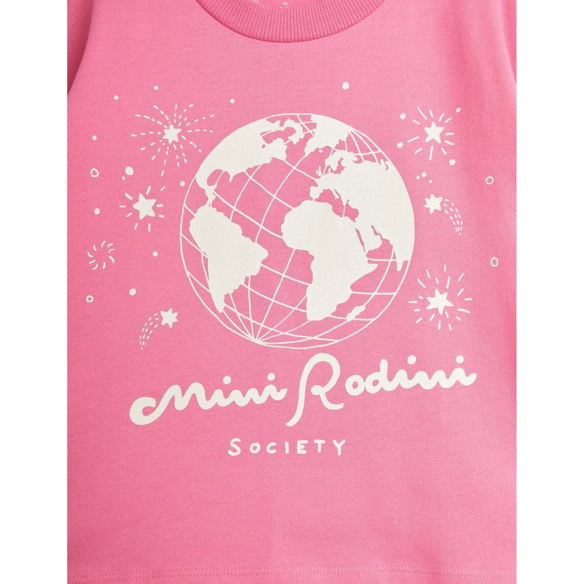 Mini Rodini Society Sp Ss Tee - Pink