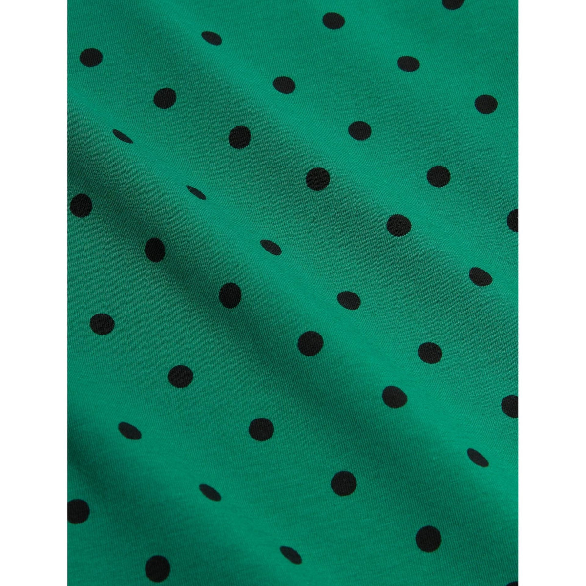 Polka Dot Ss Tee - Green