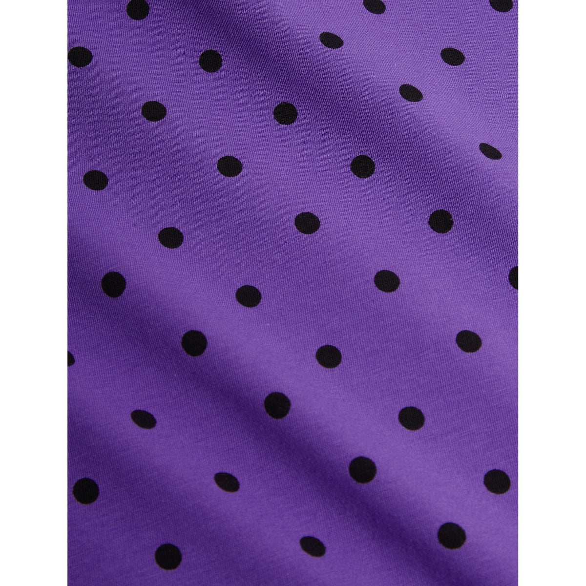 Polka Dot Flared Trousers - Purple