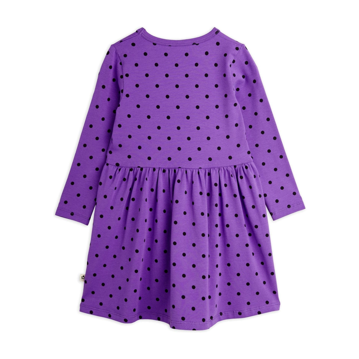 Polka Dot Ls Dress - Purple