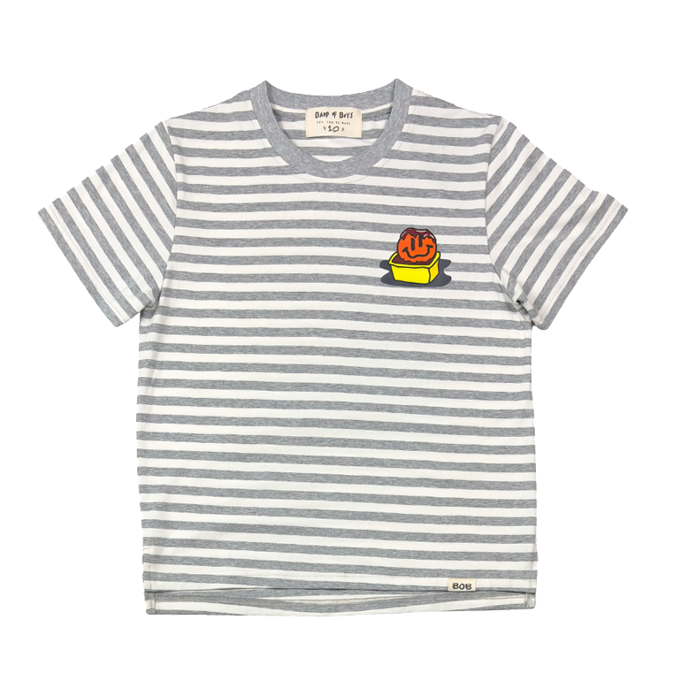 Grey Stripe Smile Nuggets Tee