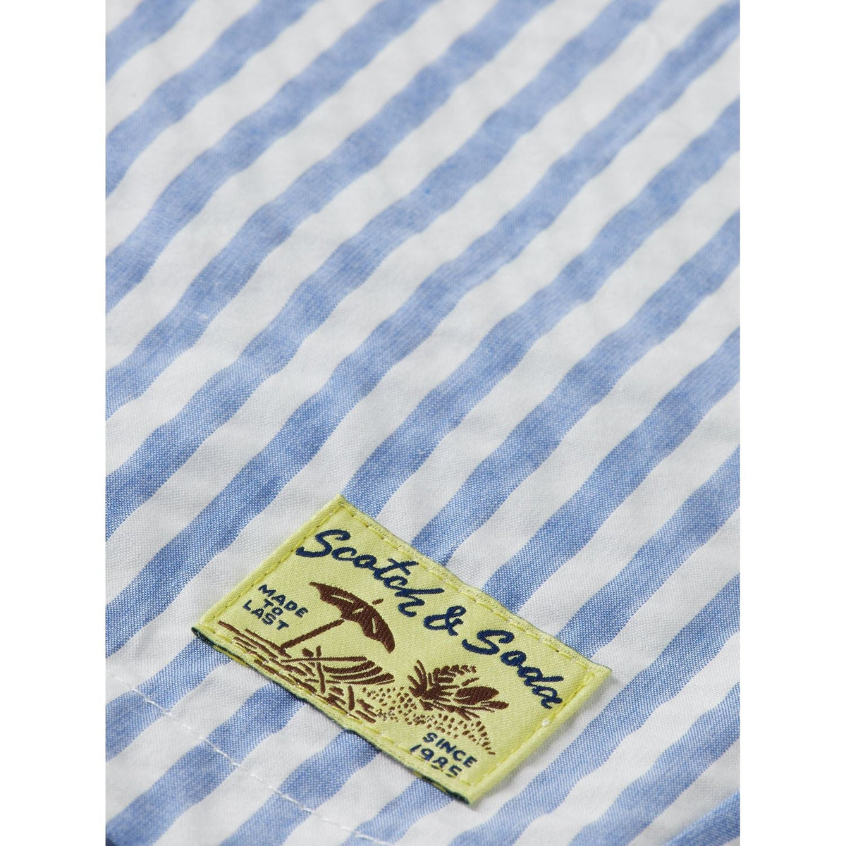Kids - Seersucker Shorts - Sky Blue