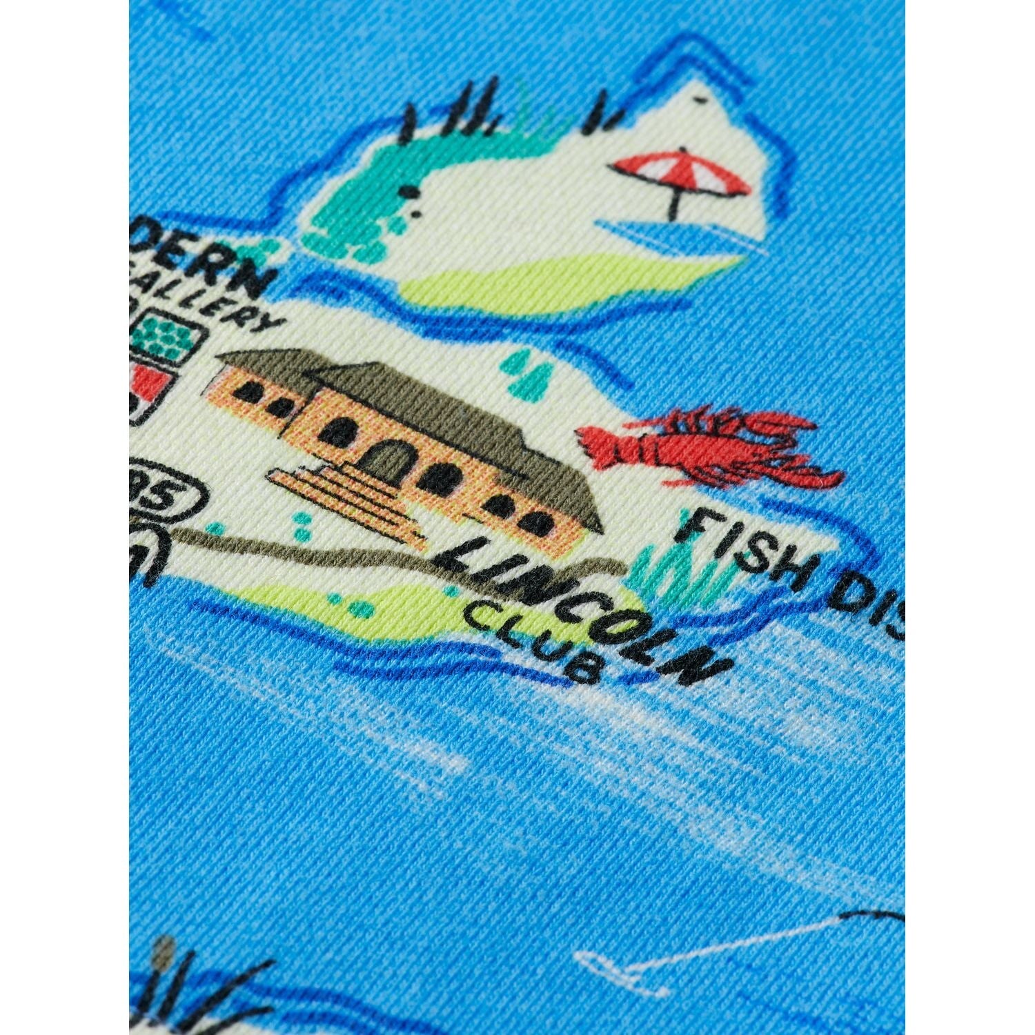 Kids - Printed Sweatshorts - Blue