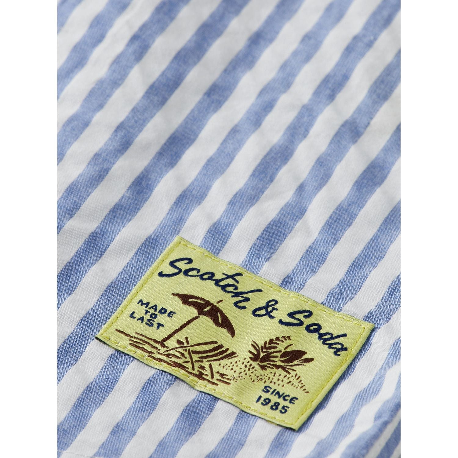 Kids - Seersucker Shirt - Sky Blue