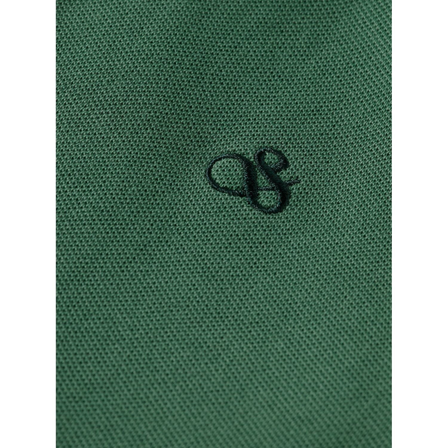 Kids - Garment-Dyed Pique Polo - Bench Green