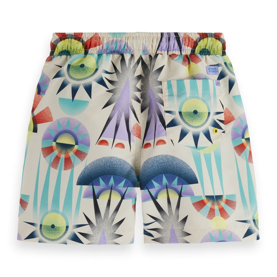 Kids - Printed Swimshorts -Luna Pier White