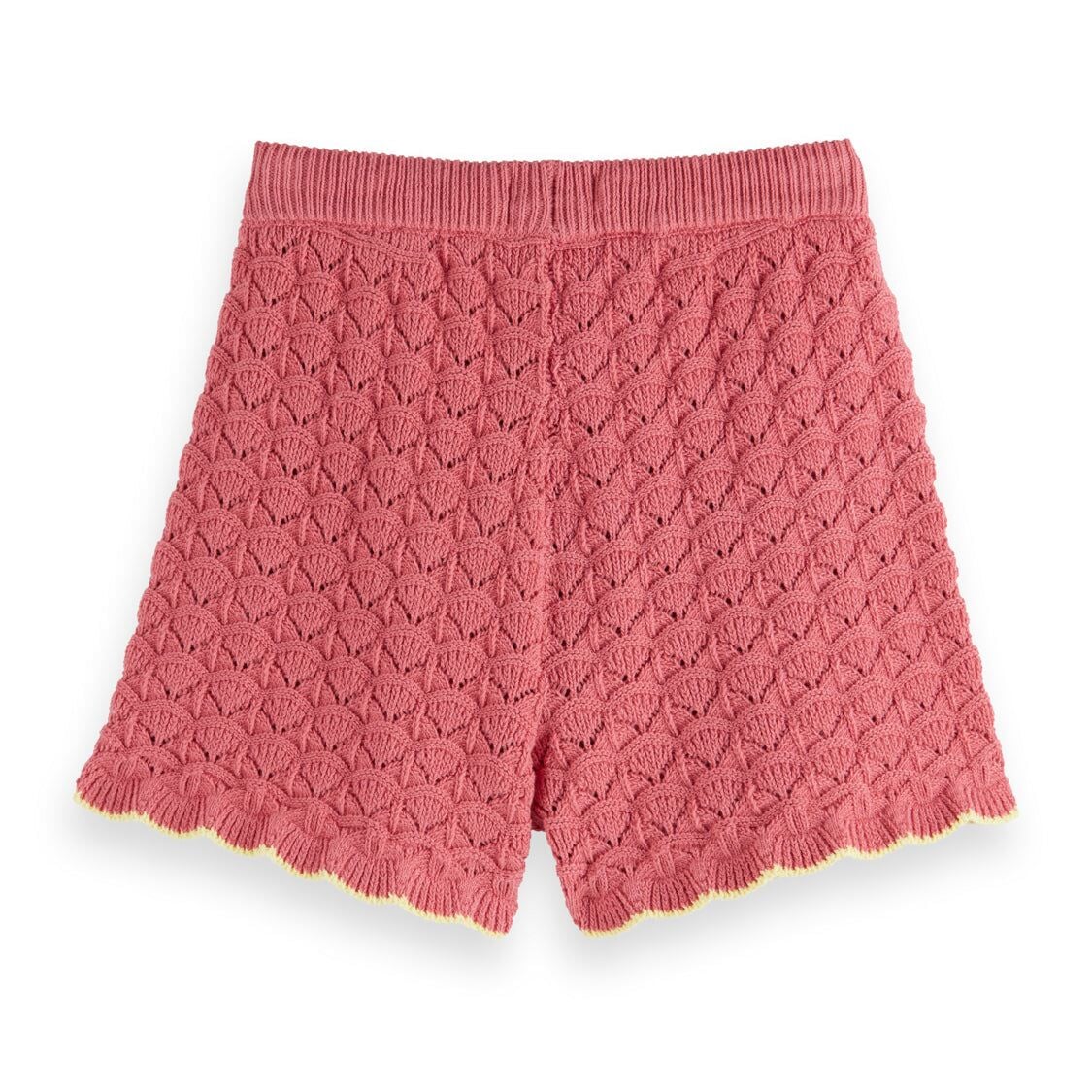 Kids - Scalloped Knitted Shorts