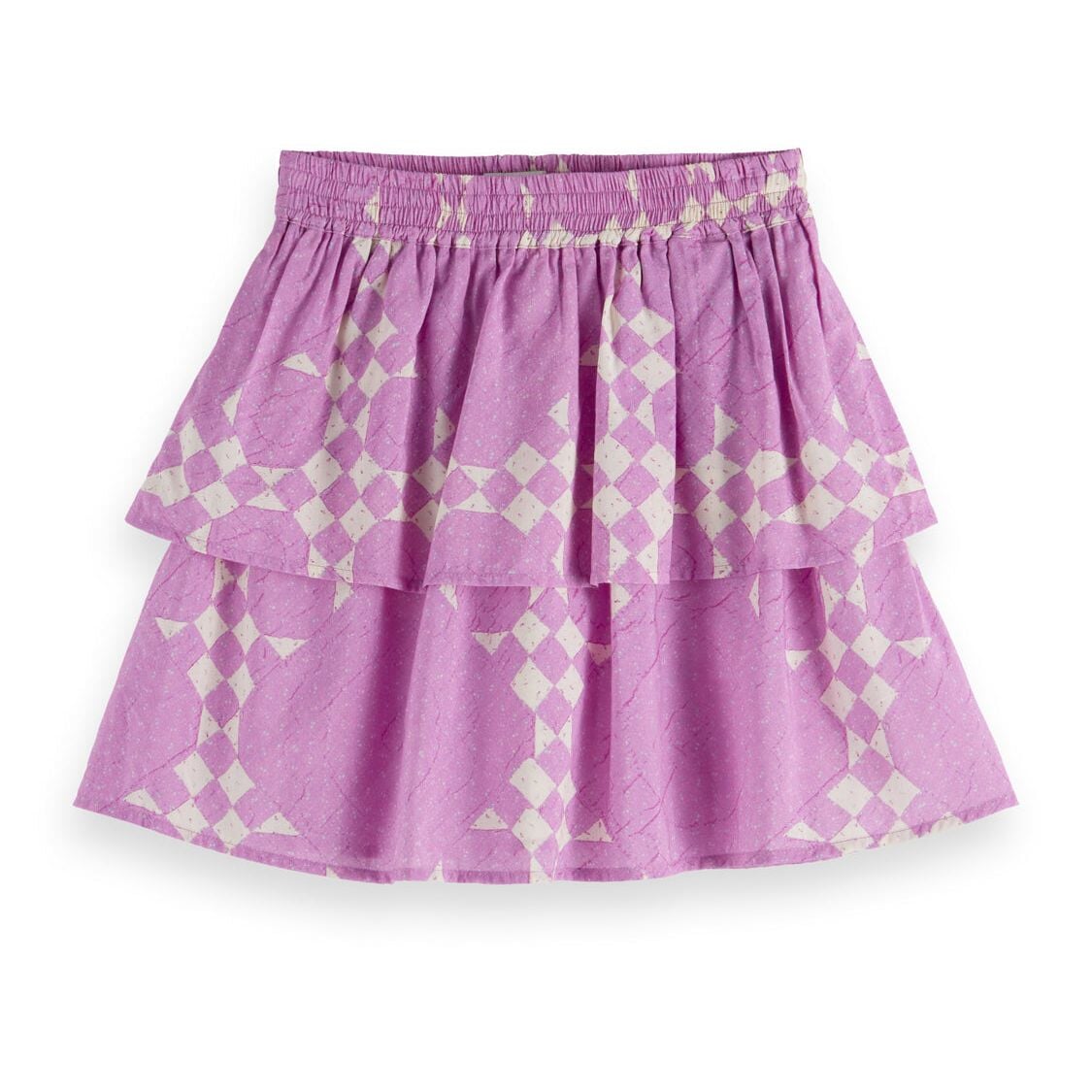 Kids - Printed Tiered Skirt