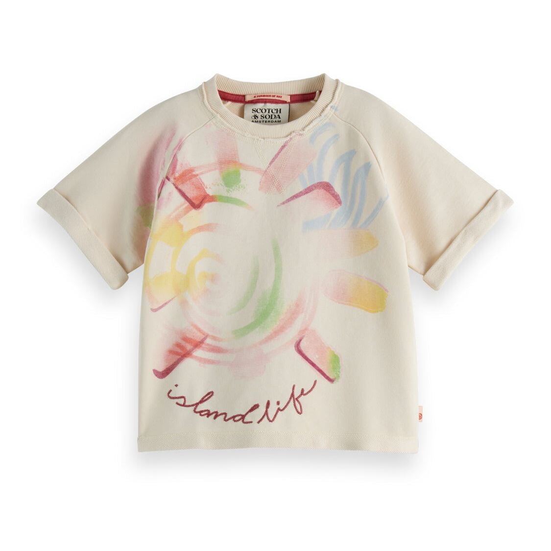 Kids - Raglan Artwork T-Shirt - Soft Ice
