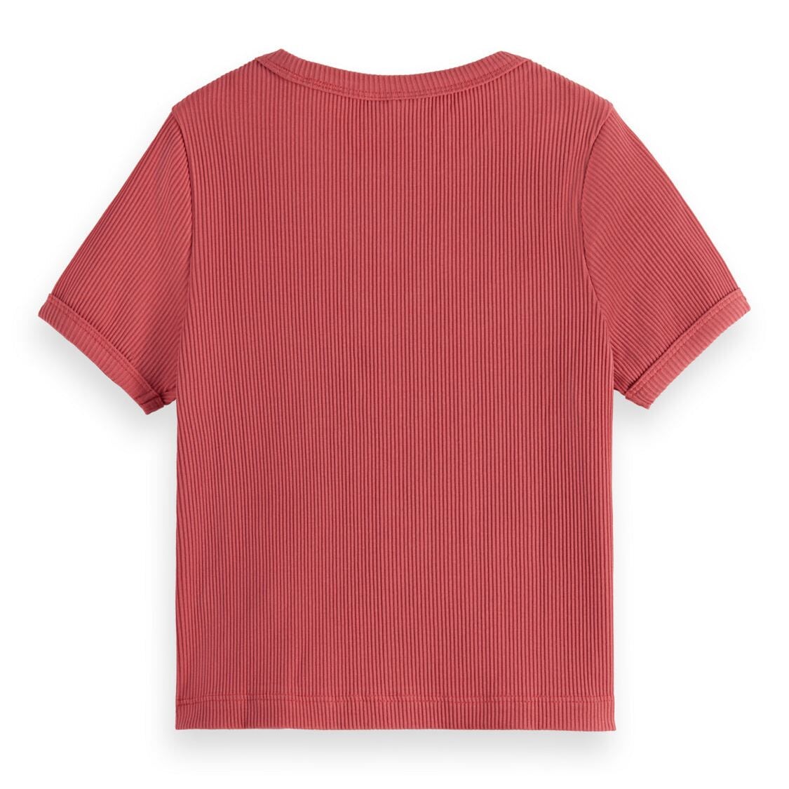 Kids - Ribbed T-Shirt - Dusty Red