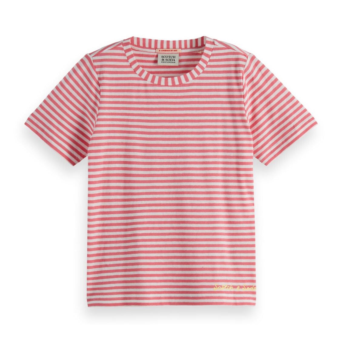 Kids - Yarn-Dyed T-Shirt - Pink Stripe