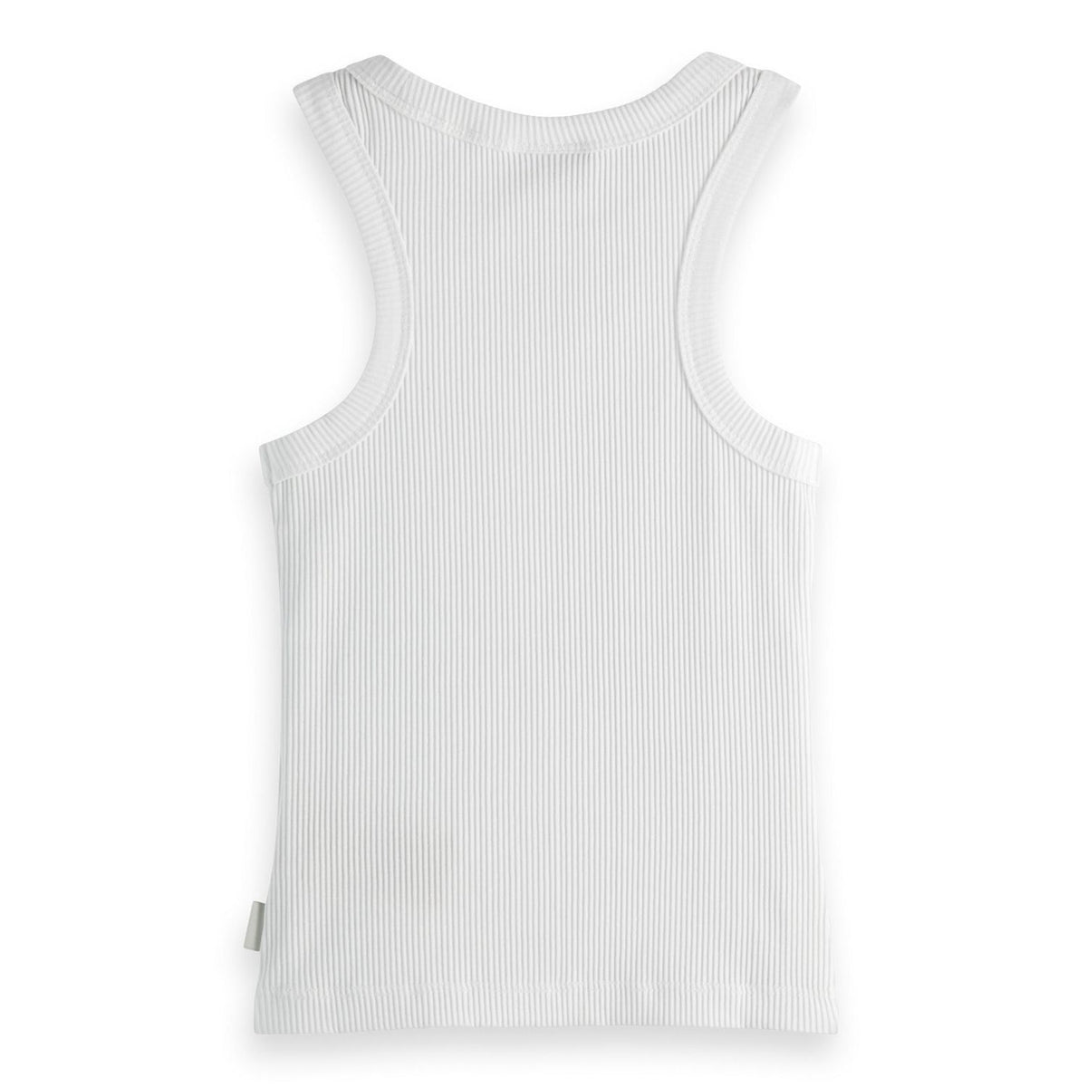 Kids - Ribbed Tank Top - White