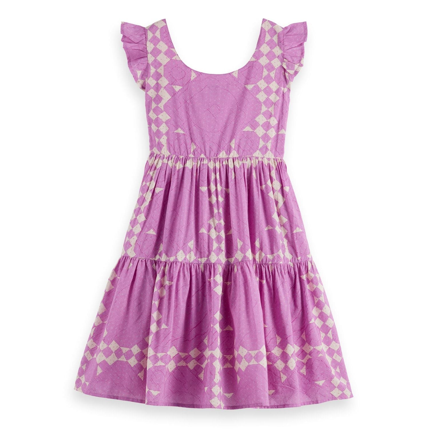 Kids - Printed Dress - Heirloom Quilt Pink