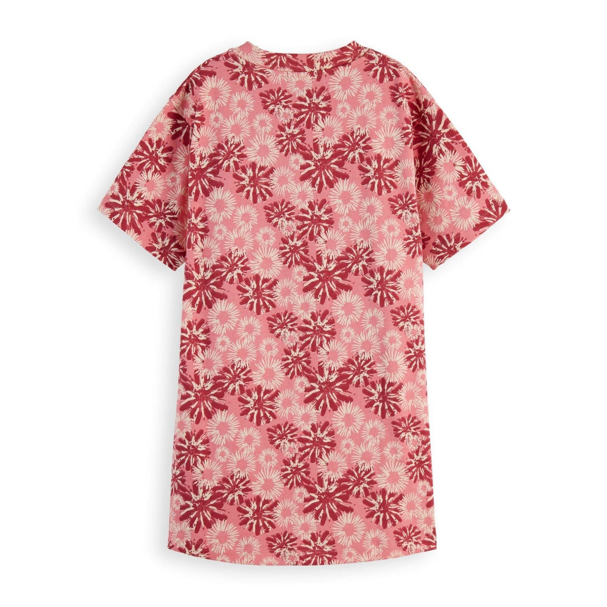 Kids - Printed T-Shirt Dress - Floral Rose