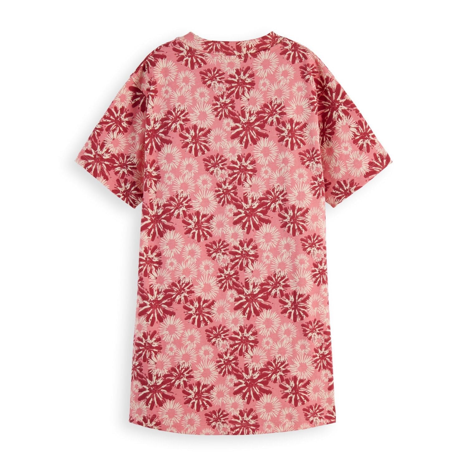 Kids - Printed T-Shirt Dress - Floral Rose