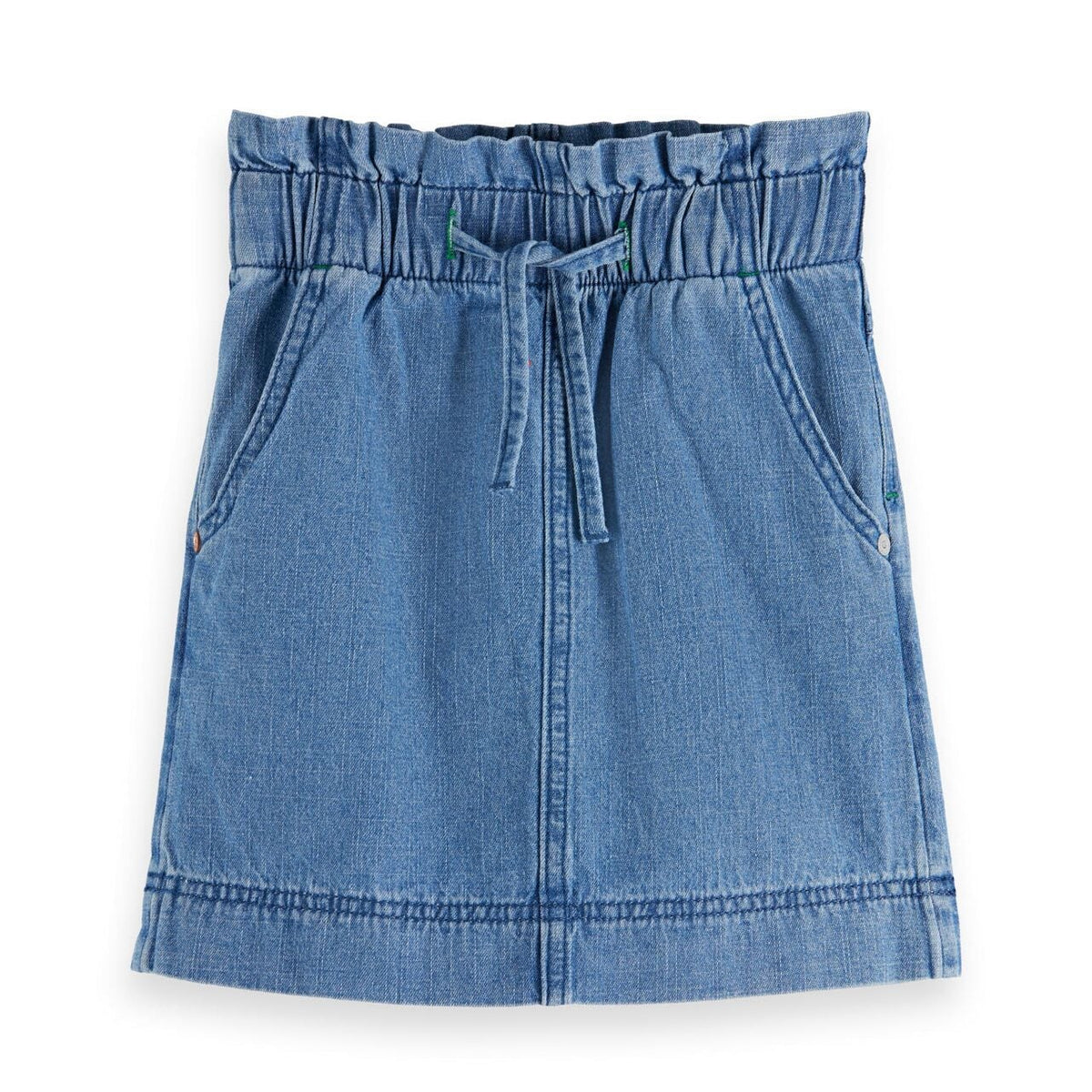 Kids - Denim Skirt - Washed Indigo