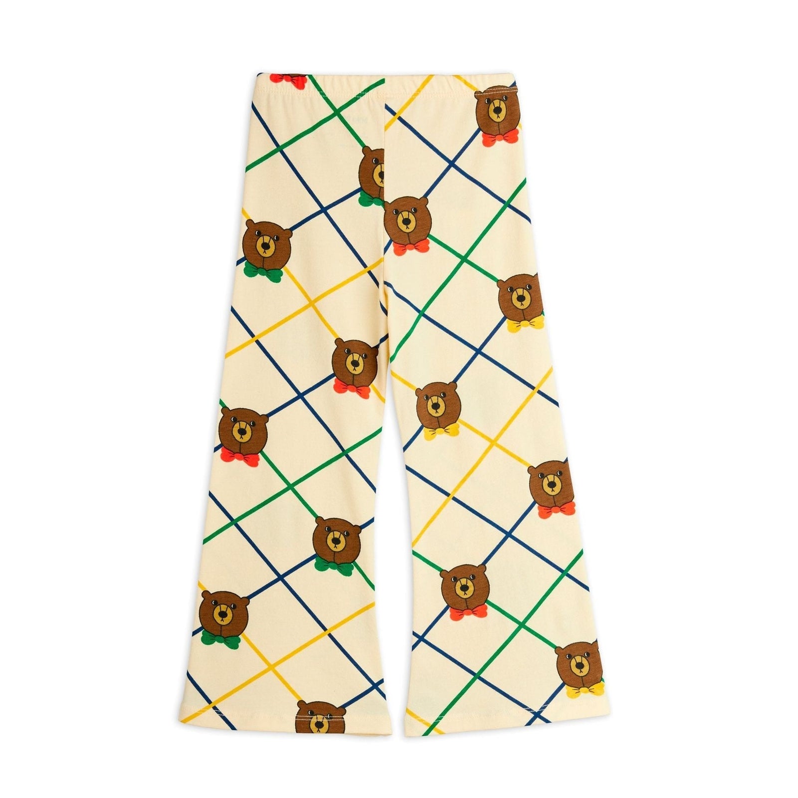 Bear Check Aop Flared Trousers