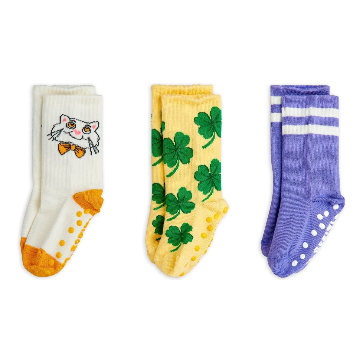 Cat 3-Pack Anti-Slip Socks