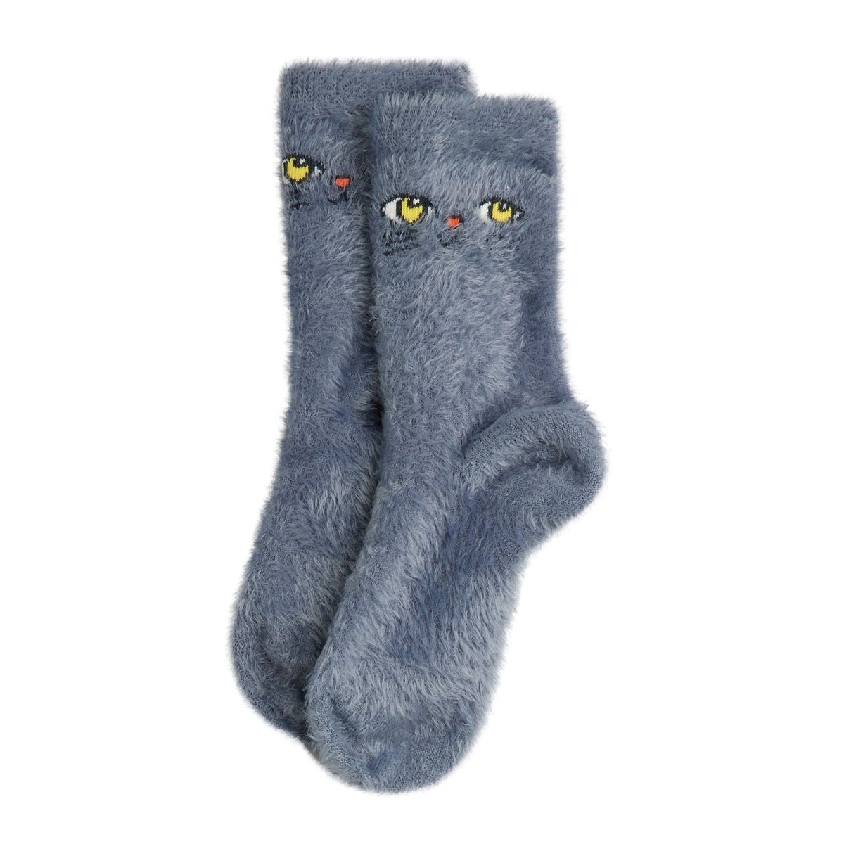 Cat Face Fluffy Sock