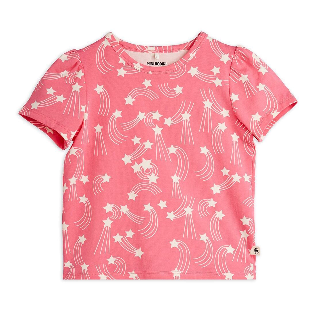 Starfall Aop Puff Sleeve Ss Top